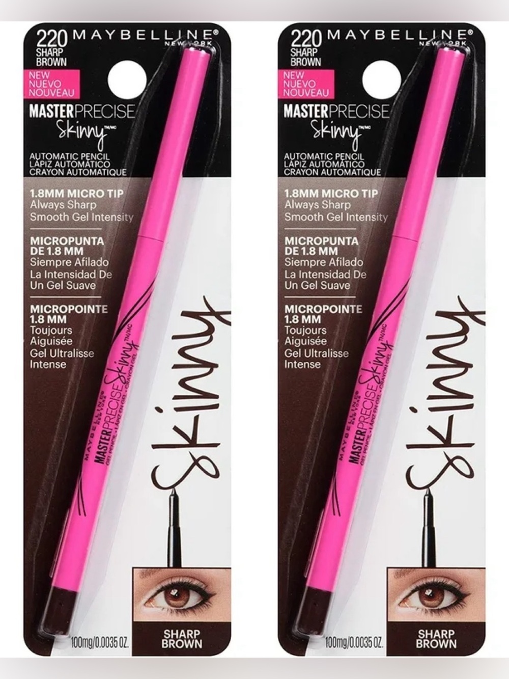 Maybelline Master Precise Skinny Eyeliner Pencil #220 Sharp Brown